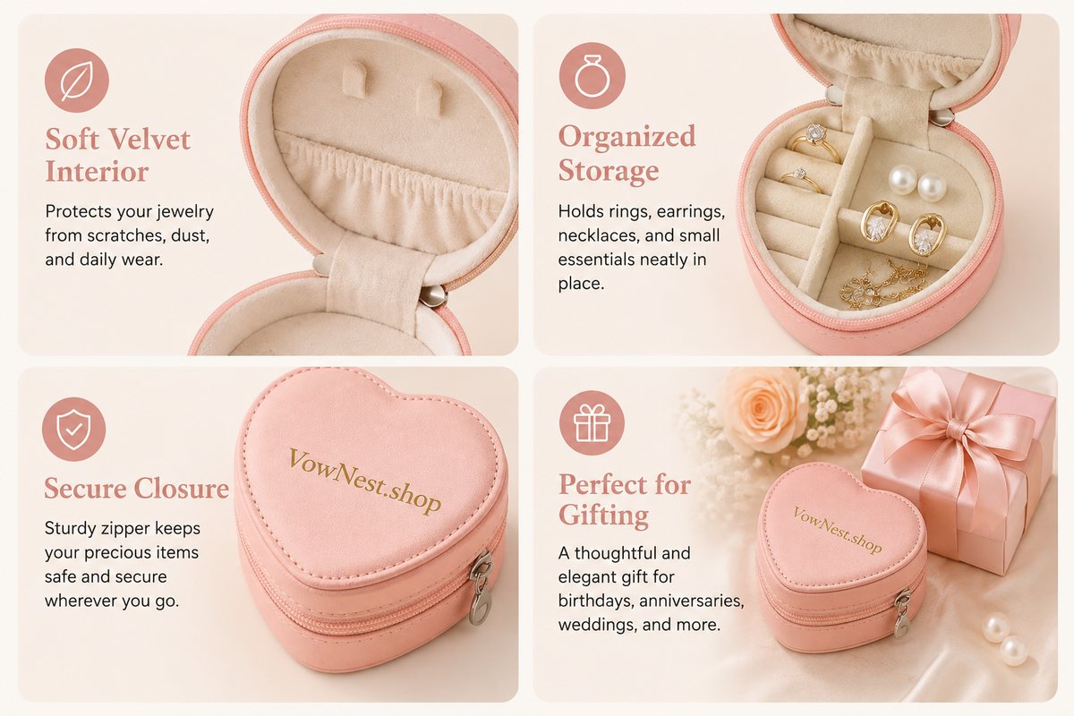 Mini Heart Jewelry Organizer