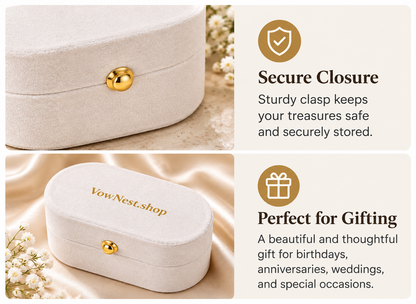 Velvet Mini Travel Jewelry Case