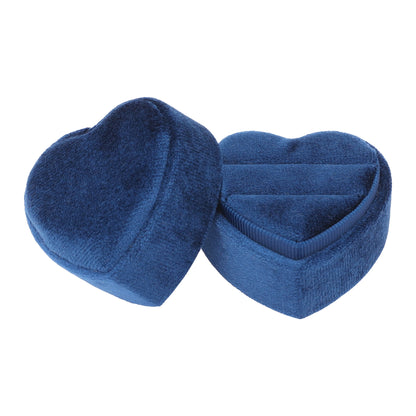 Unique Bargains Velvet Ring Box Jewelry Storage Holder Gray