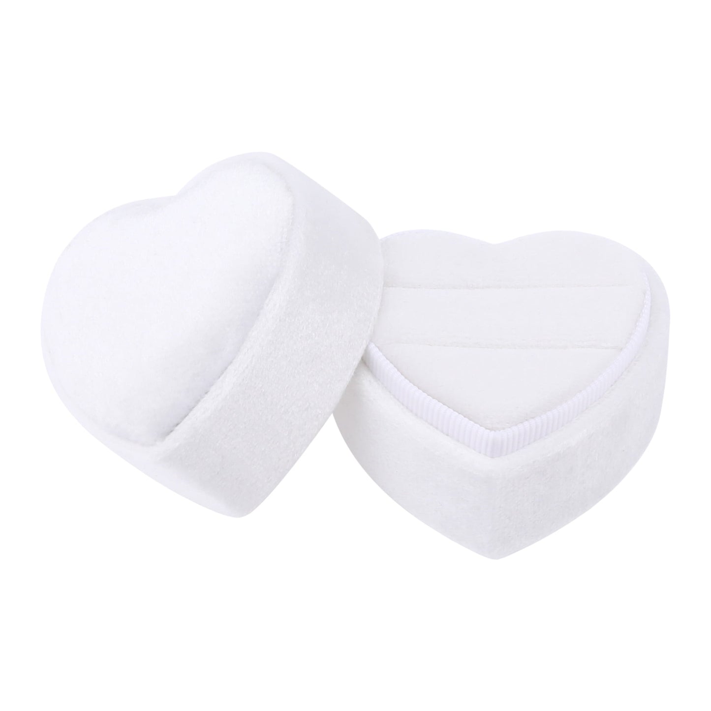 Unique Bargains Velvet Ring Box Jewelry Storage Holder Gray