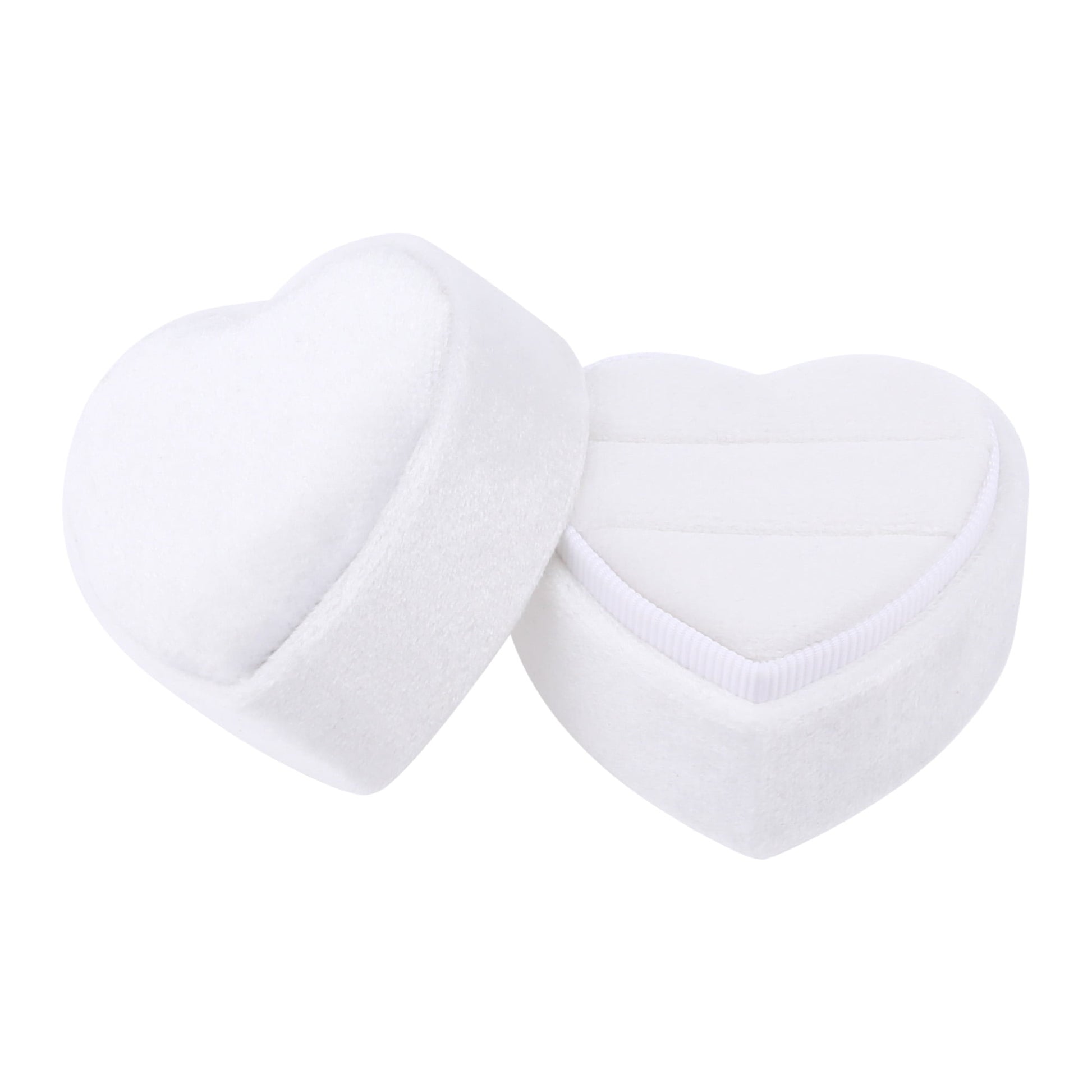 Unique Bargains Velvet Ring Box Jewelry Storage Holder Gray