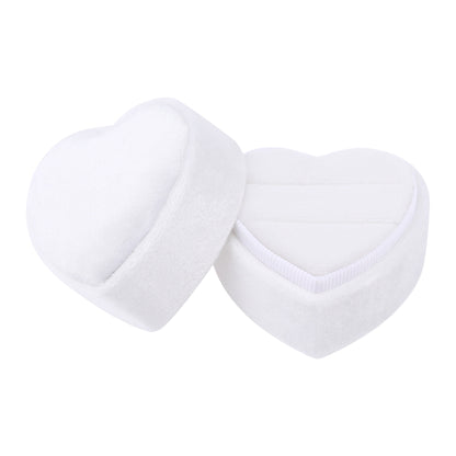 Unique Bargains Velvet Ring Box Jewelry Storage Holder Gray
