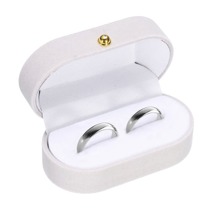 Unique Bargains Velvet Small Travel Jewelry Case Mini Ring Holder Organizer Grey